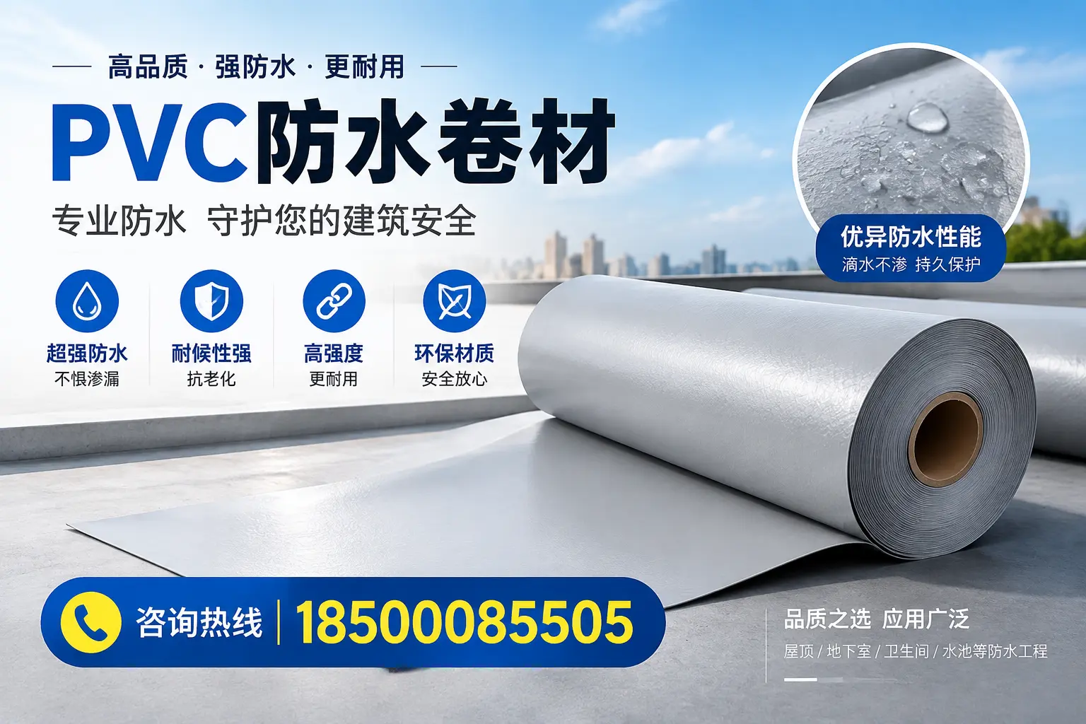 张家口地区pvc防水卷材的市场现状与发展趋势